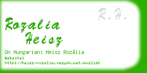 rozalia heisz business card